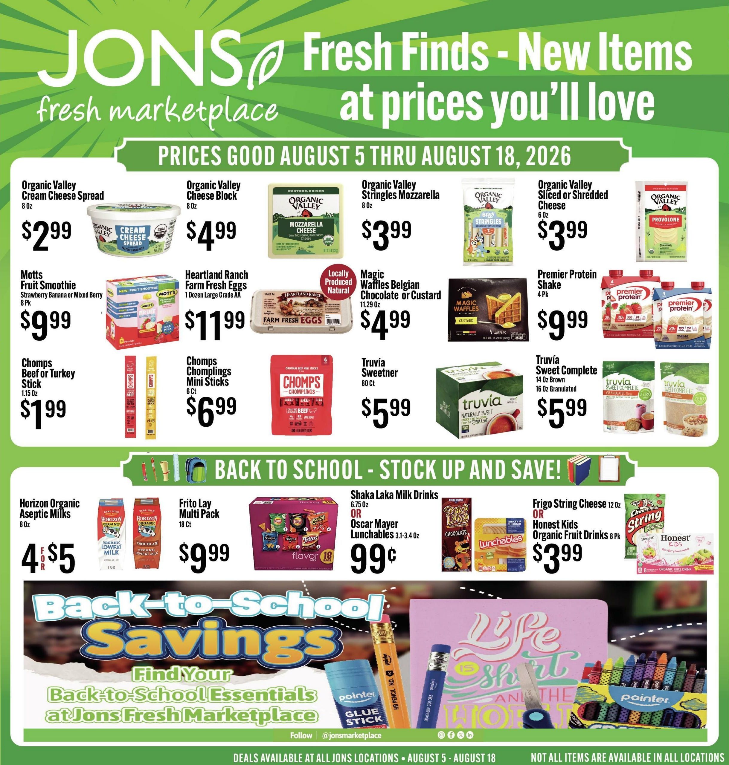 Jons International Marketplace (Huntington Beach–Santa Ana Area, CA) Weekly Ad August 5 - 11, 2026