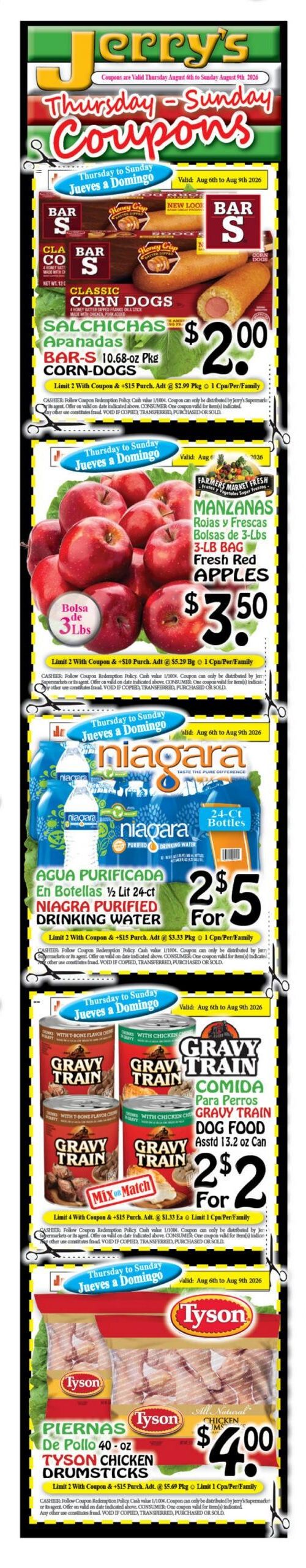 Jerry's Supermarkets Weekly Ad August 5 - 11, 2026