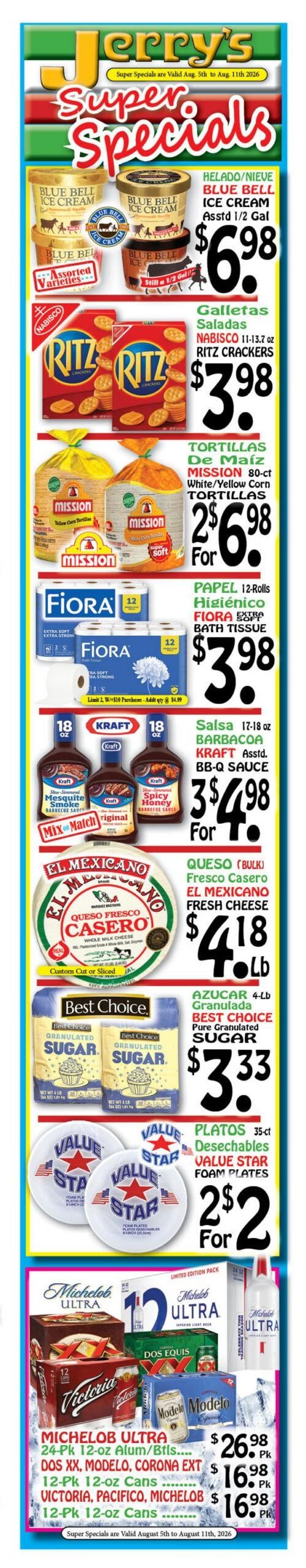 Jerry's Supermarkets Weekly Ad August 5 - 11, 2026