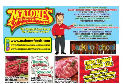 Malone's Cost Plus Weekly Ad August 5 - 11, 2026