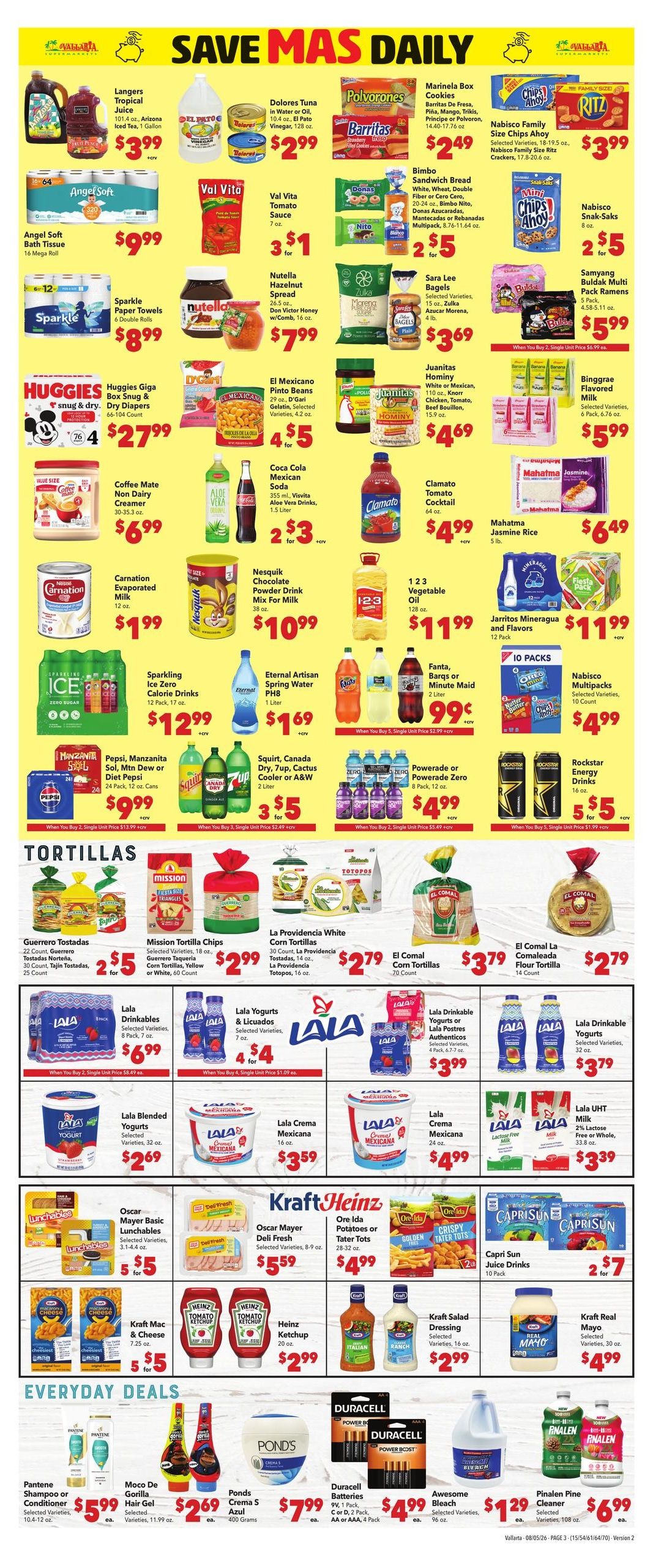 Vallarta Supermarkets (Menifee Area, CA) Grocery Savings Weekly Ad August 5 - 11, 2026