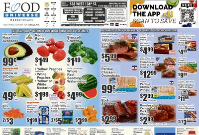 Food Universe (538 W. 138th St., New York, NY) Weekly Ad July 31 - August 6, 2026