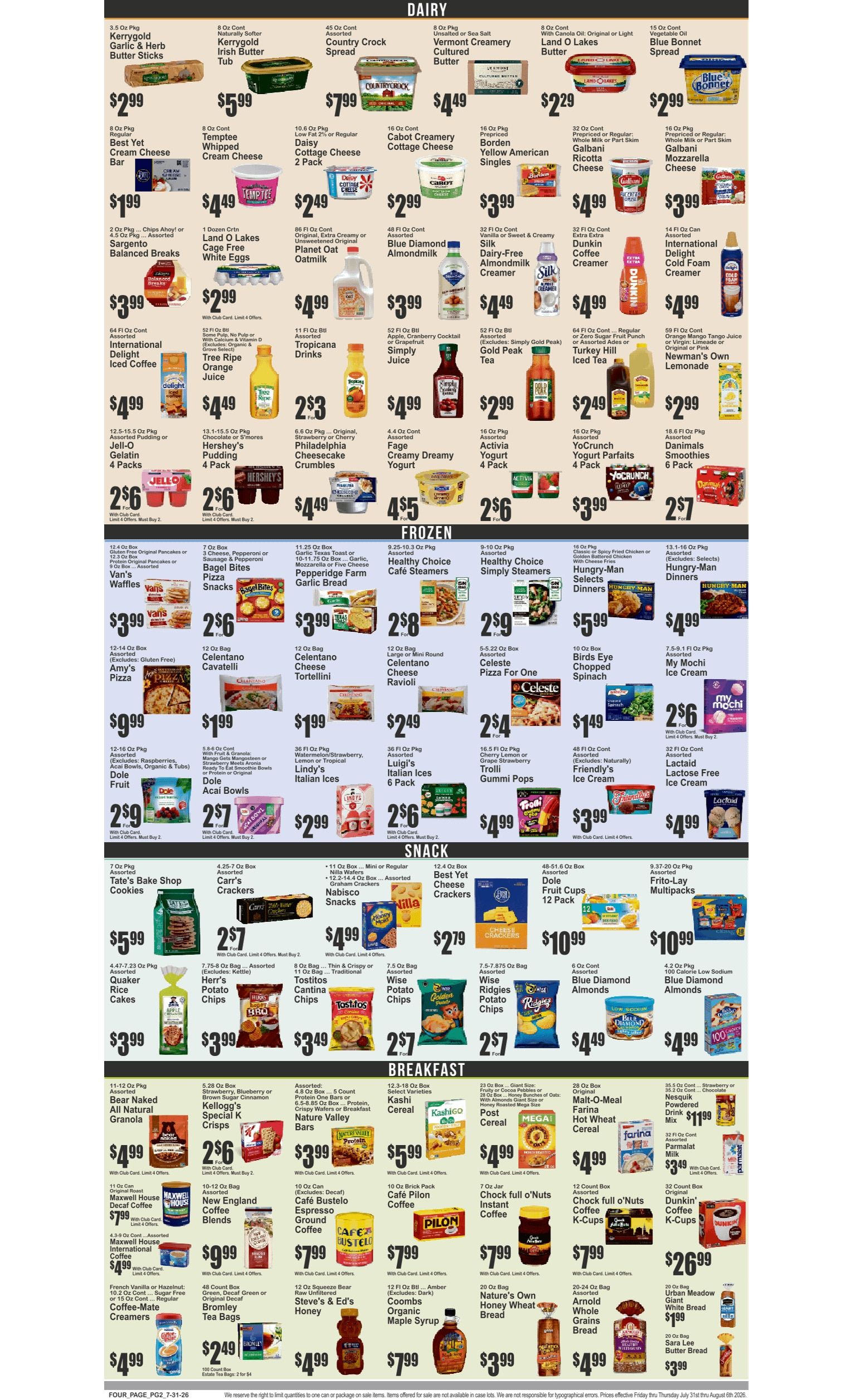 Food Universe (82 W. Kingsbridge Rd., Bronx, NY) Weekly Ad July 31 - August 6, 2026
