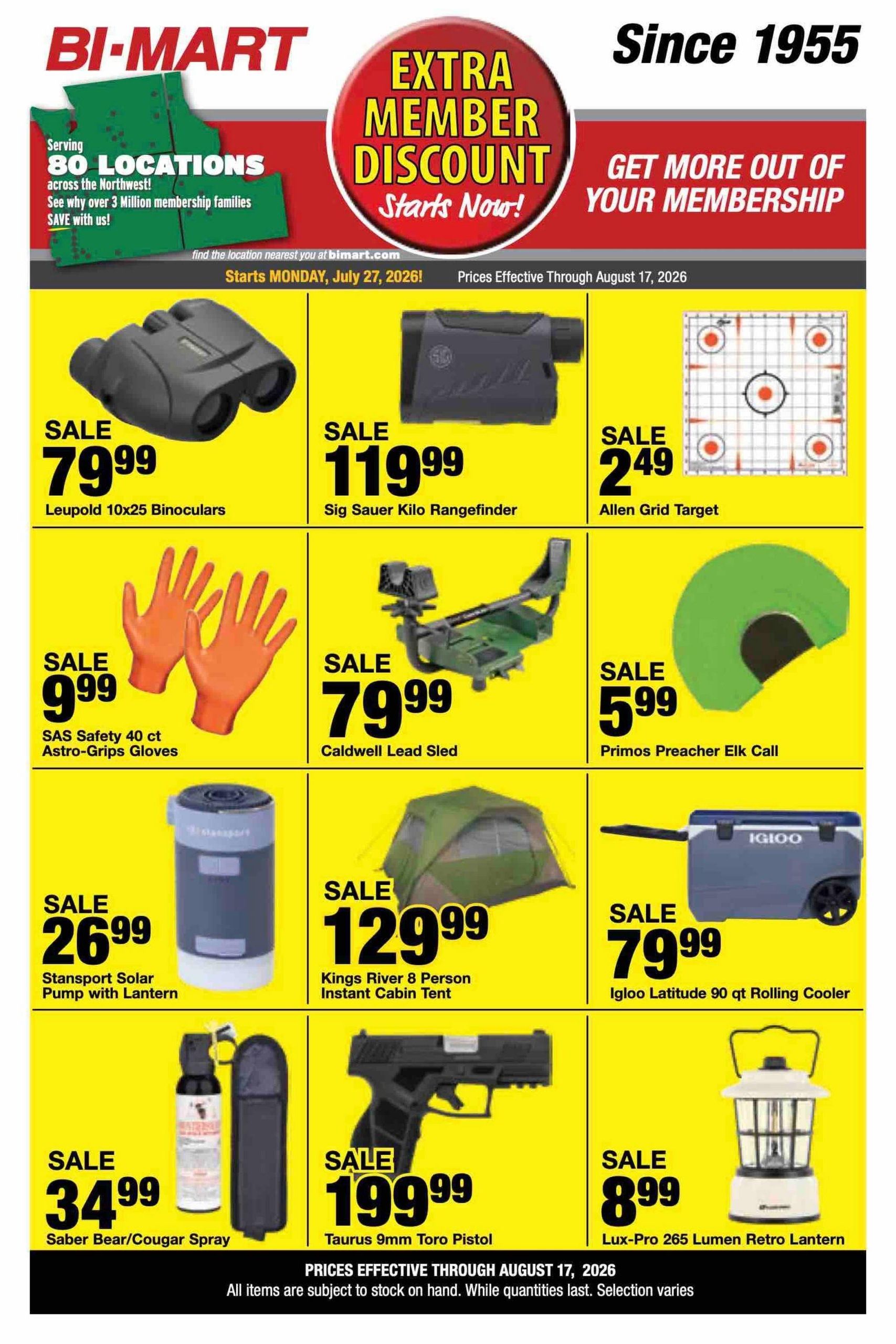 Bi-Mart Weekly Ad July 27 - August 17, 2026