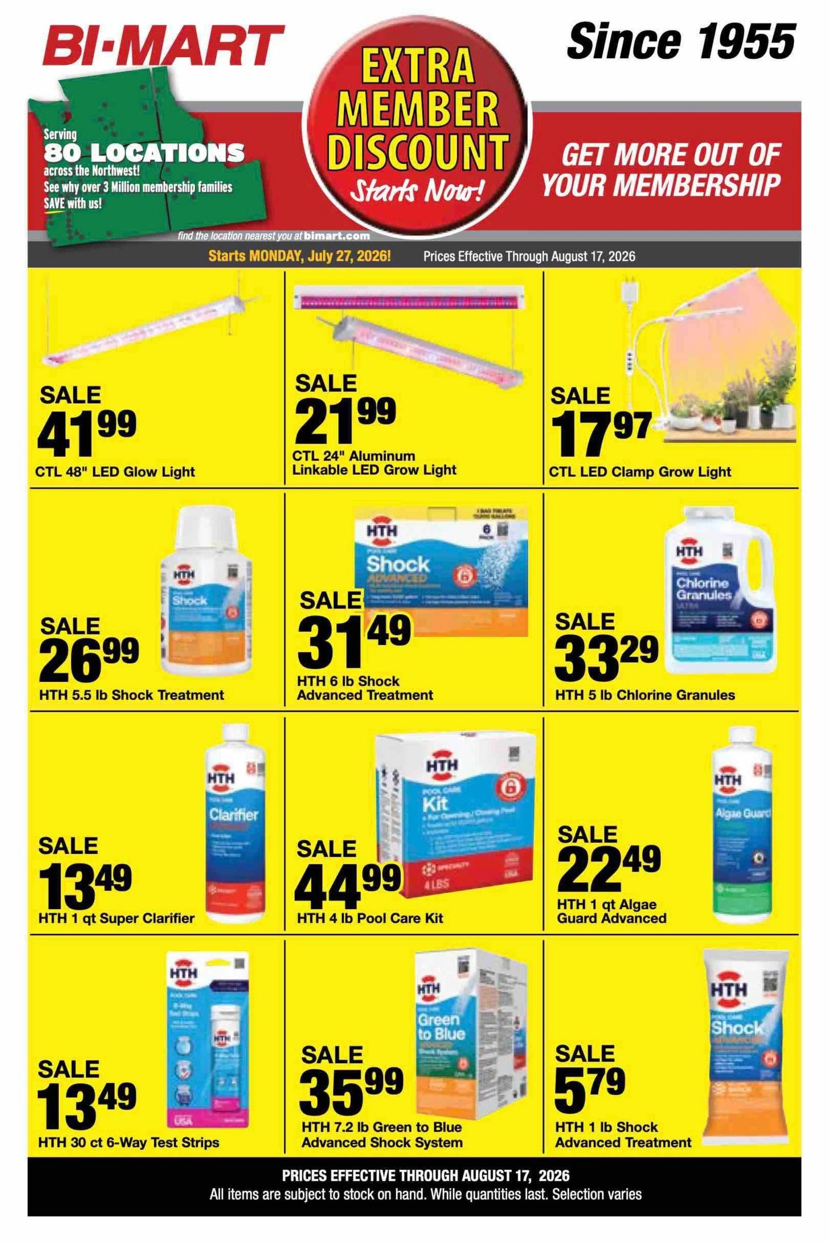 Bi-Mart Weekly Ad July 27 - August 17, 2026