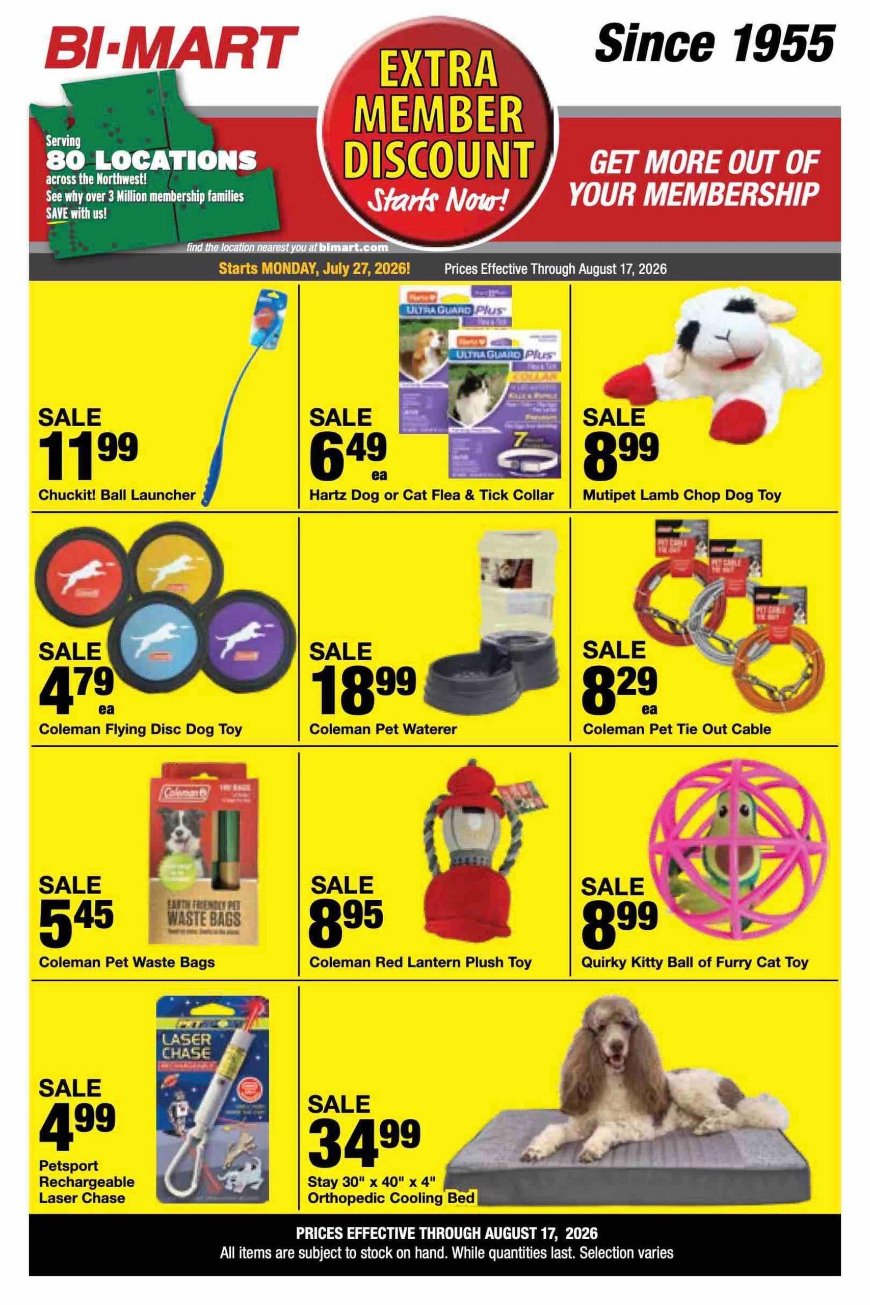 Bi-Mart Weekly Ad July 27 - August 17, 2026