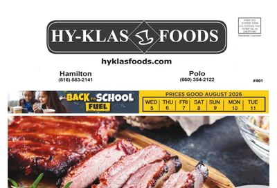 Hy-Klas Foods Weekly Ad August 5 - 11, 2026