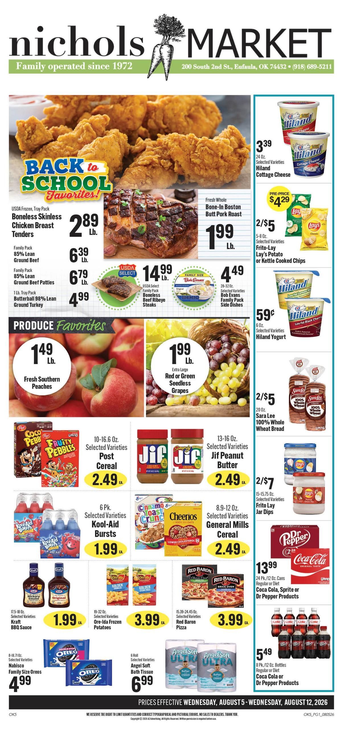 Nichols Dollar Saver Weekly Ad August 5 - 11, 2026