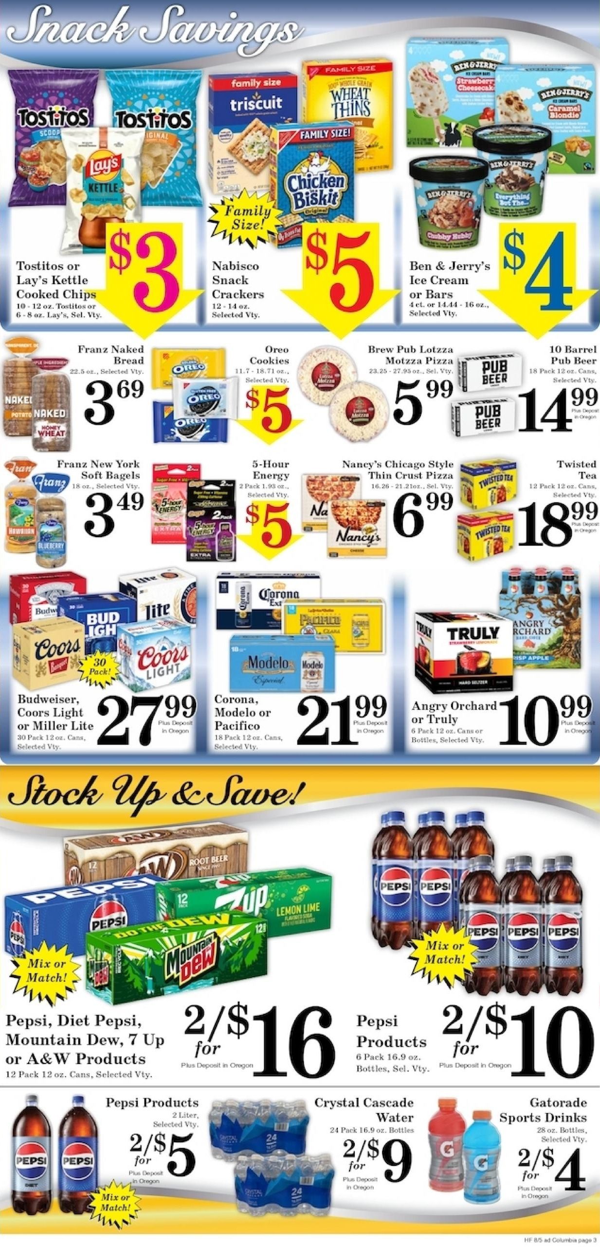 Harvest Foods (Boardman–Plymouth Area, OR–WA) Weekly Ad August 5 - 11, 2026