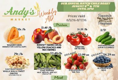 Andy's Market Weekly Ad August 5 - 11, 2026