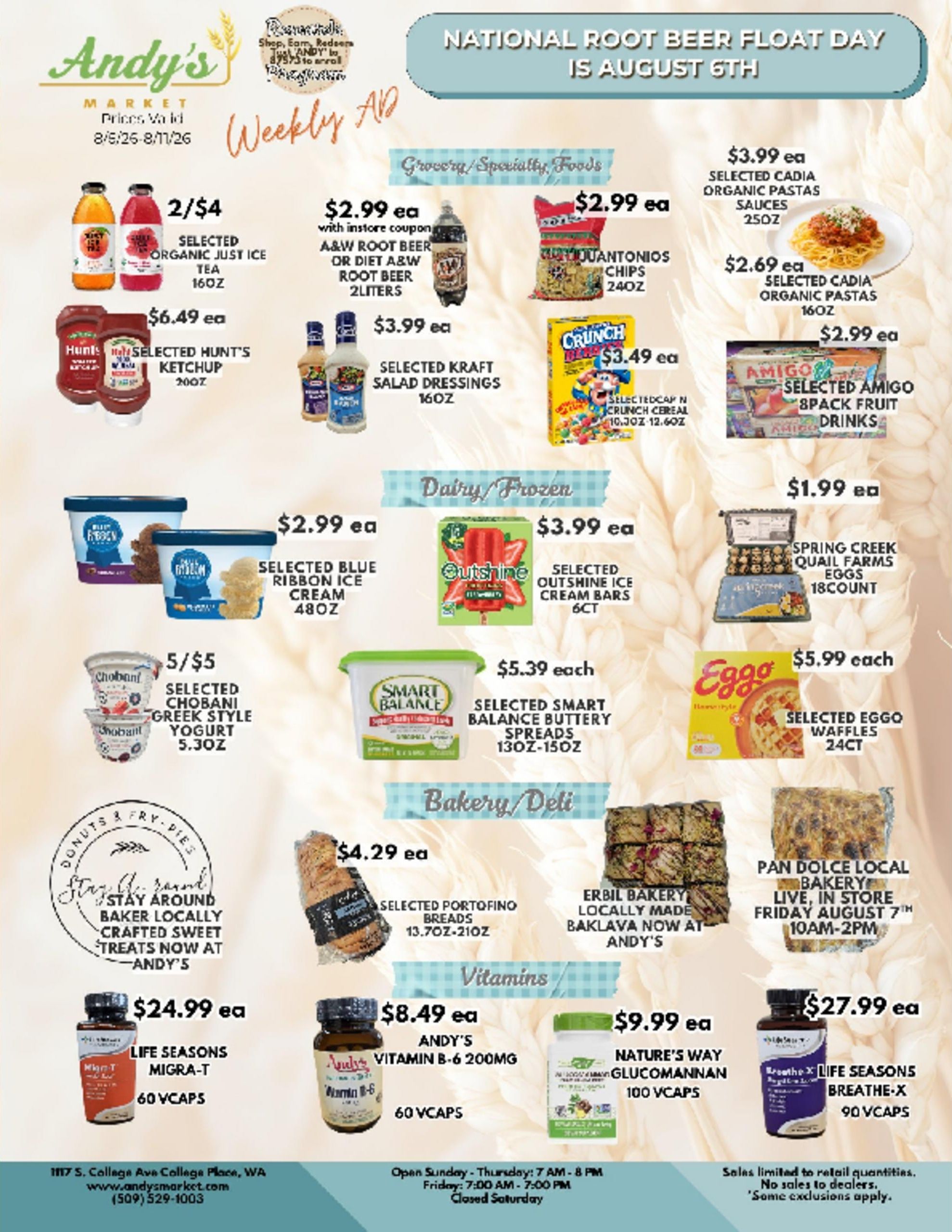 Andy's Market Weekly Ad August 5 - 11, 2026