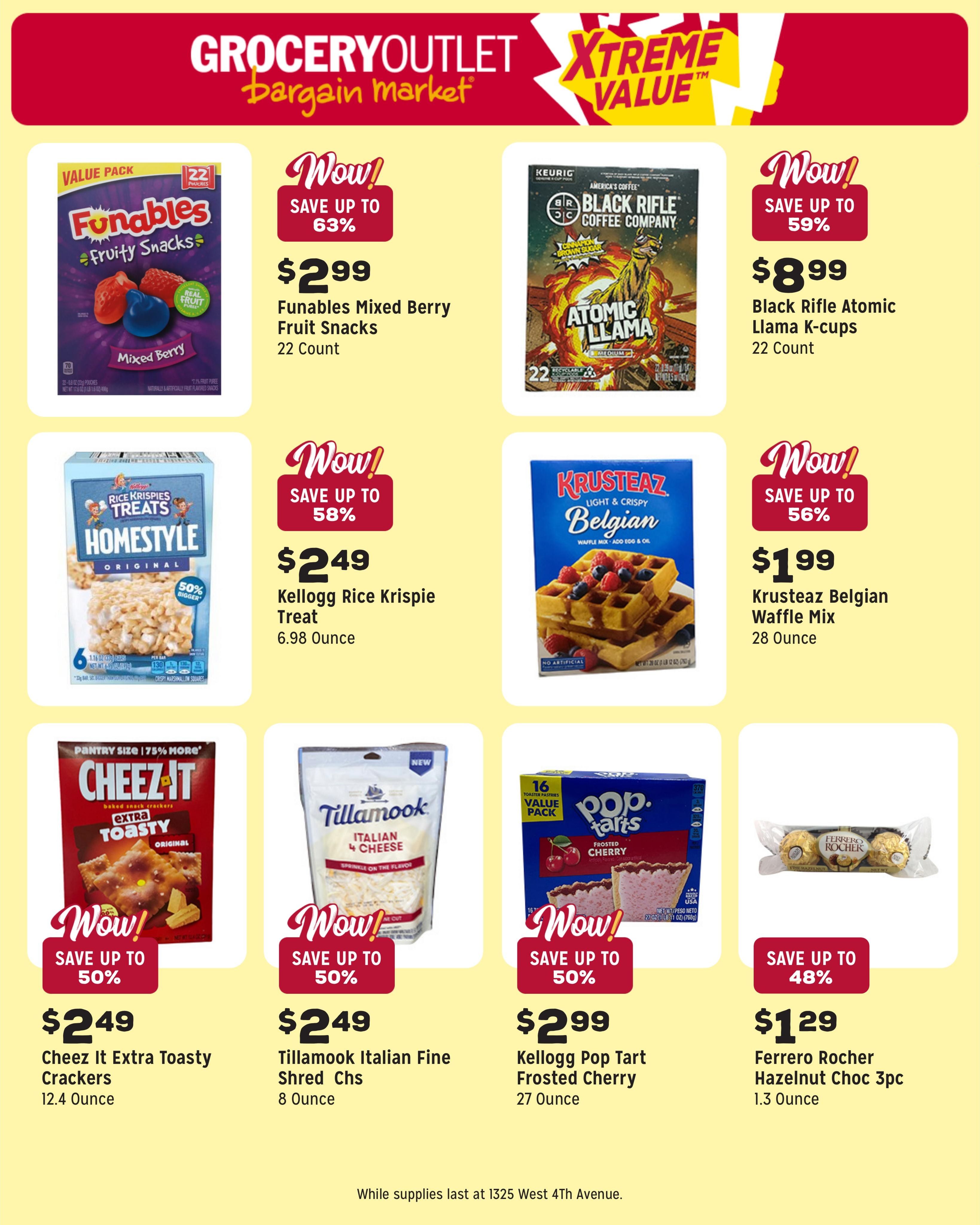 Grocery Outlet (Burbank–Wallula Area, WA) Weekly Ad August 5 - 11, 2026