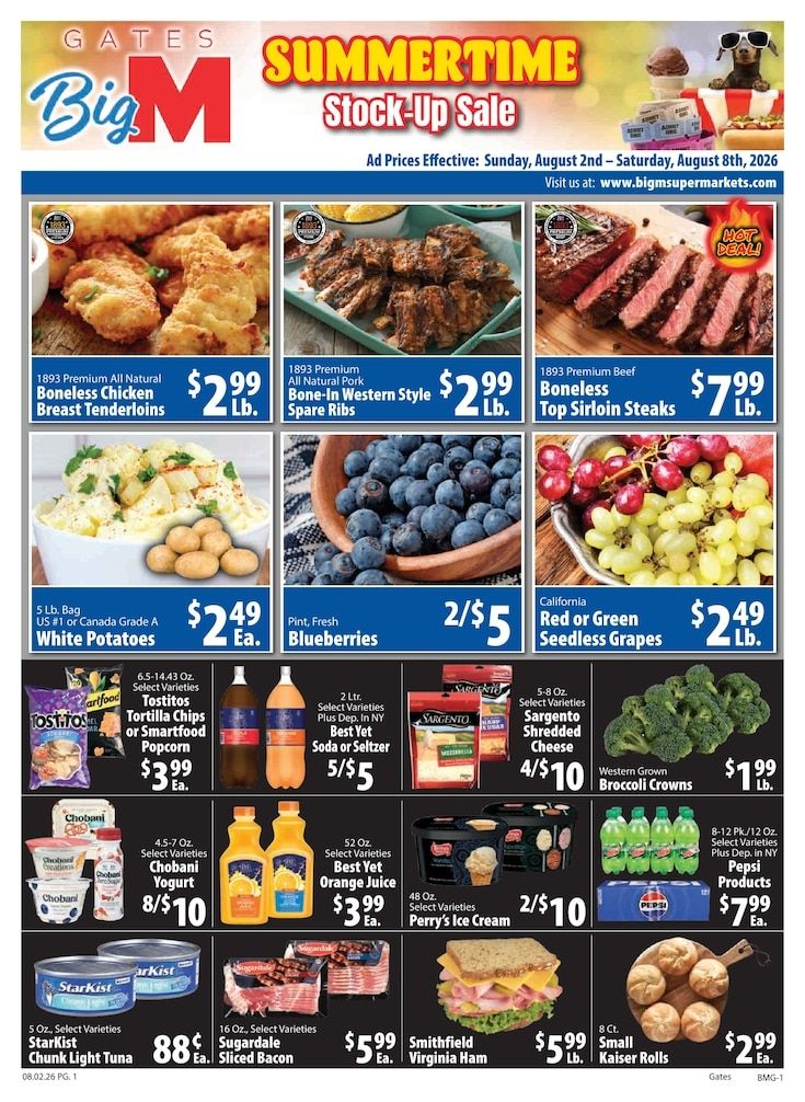 Big M Supermarkets (Rochester, NY) Weekly Ad August 2 - 8, 2026