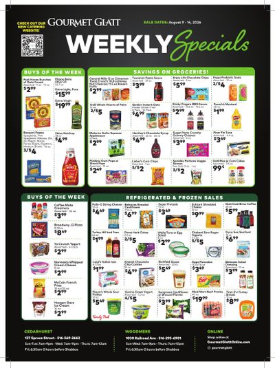 Gourmet Glatt Weekly Ad August 8 - 14, 2026