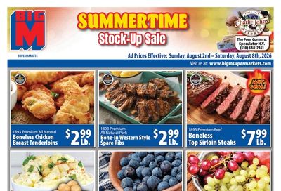 Big M Supermarkets (Speculator, NY) Weekly Ad August 2 - 8, 2026
