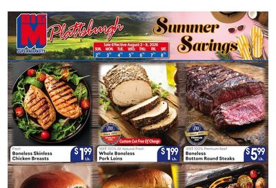 Big M Supermarkets (Plattsburgh, NY) Weekly Ad August 2 - 8, 2026