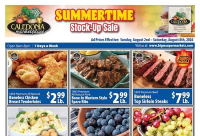 Big M Supermarkets (Caledonia, NY) Weekly Ad August 2 - 8, 2026