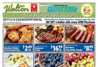 Big M Supermarkets (Walton, NY) Weekly Ad August 2 - 8, 2026