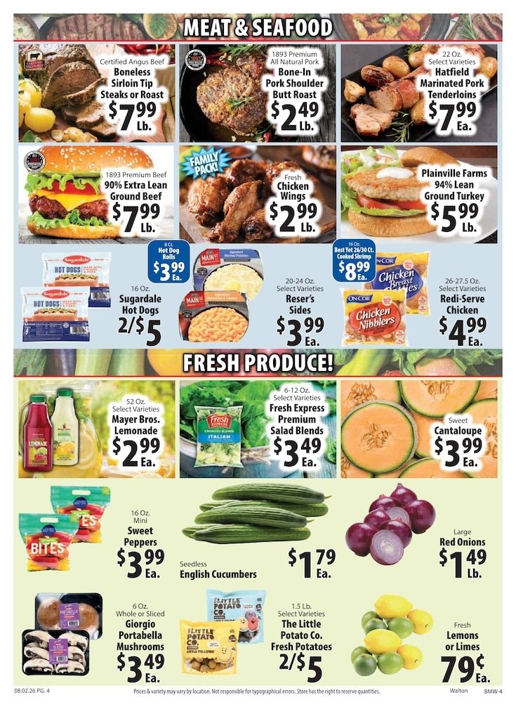 Big M Supermarkets (Walton, NY) Weekly Ad August 2 - 8, 2026