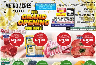 Metro Acres Market Weekly Ad August 2 - 8, 2026