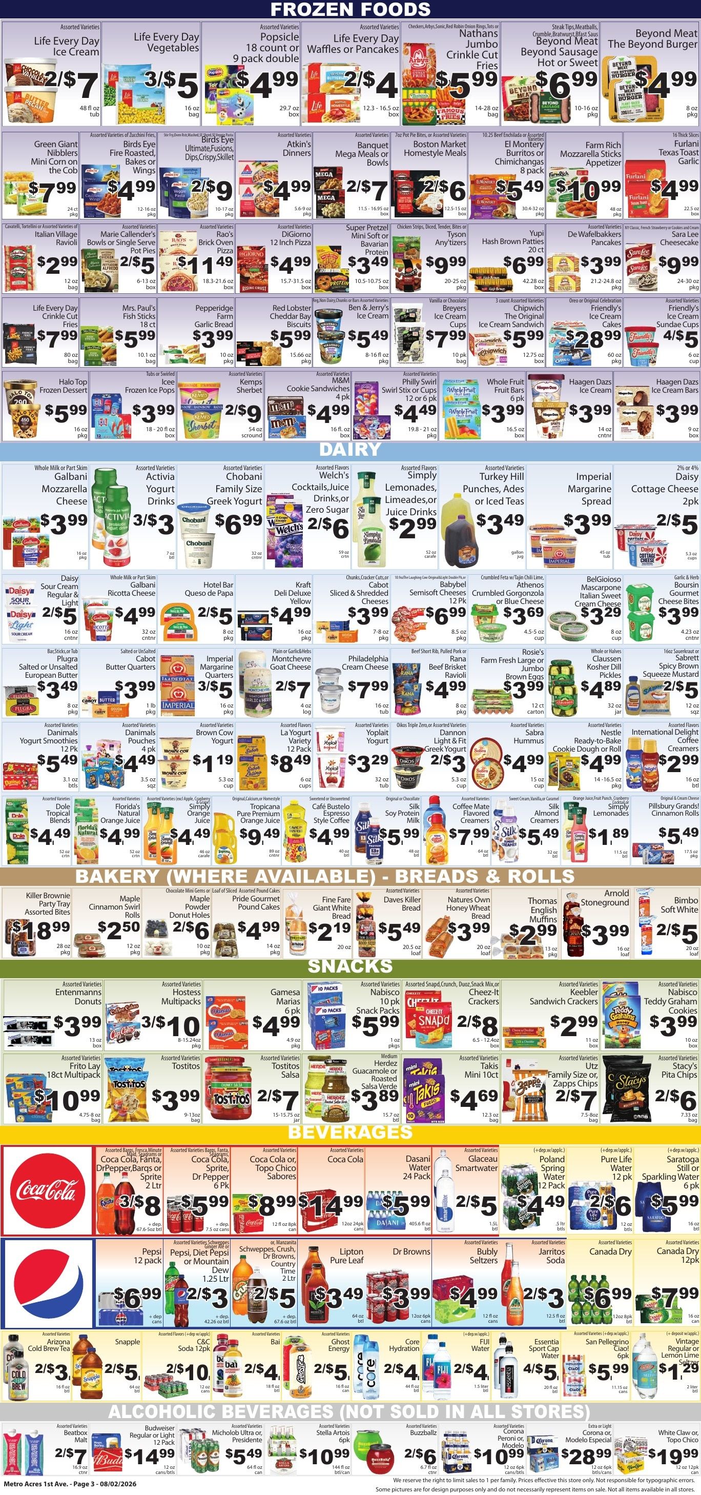 Metro Acres Market Weekly Ad August 2 - 8, 2026