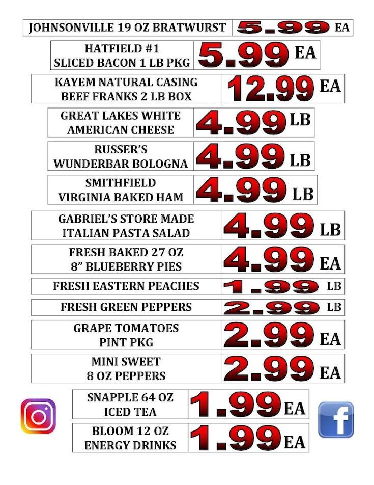 Gabriel's Supermarkets Weekly Ad August 2 - 8, 2026