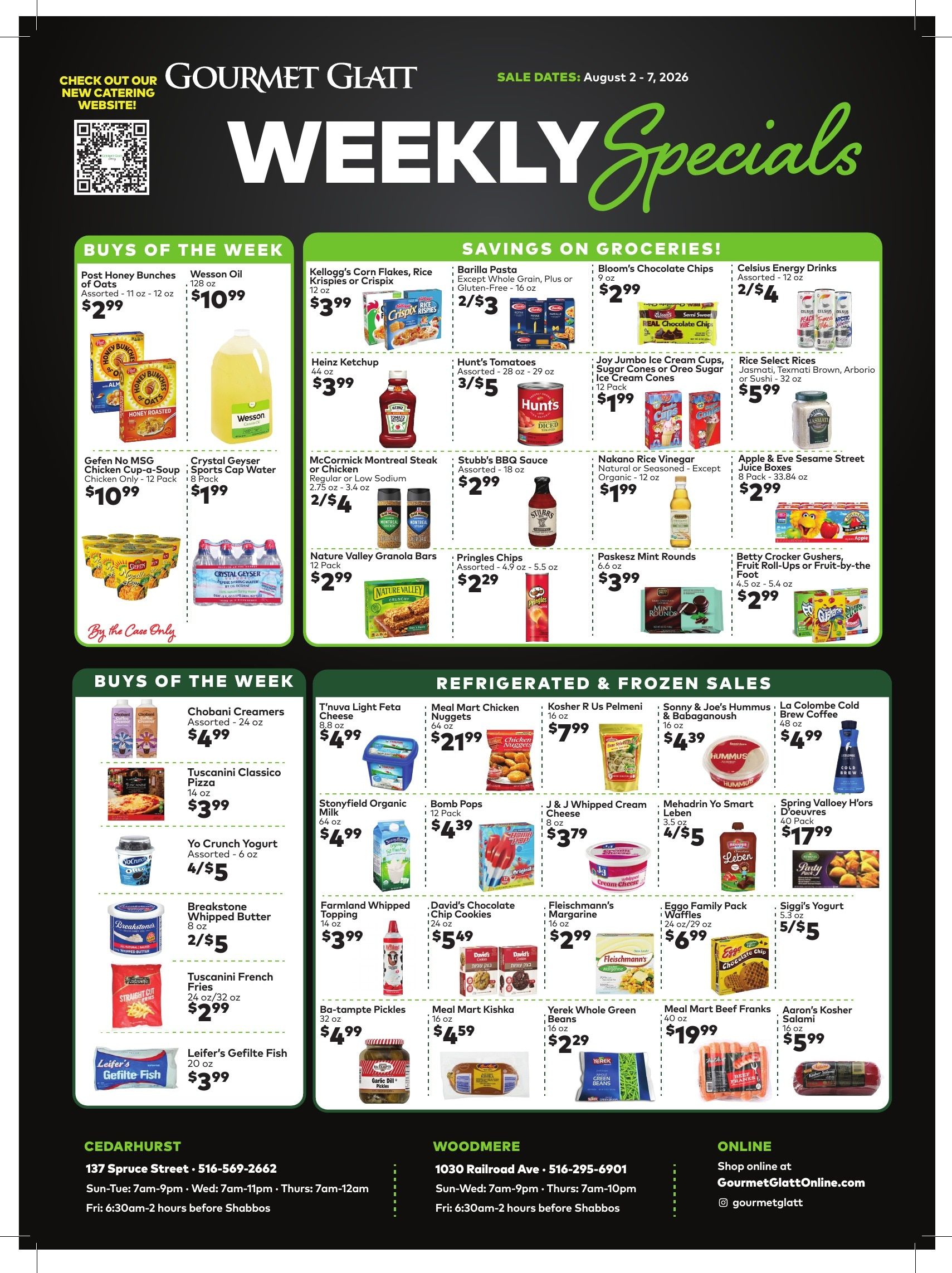 Gourmet Glatt Weekly Ad August 1 - 7, 2026