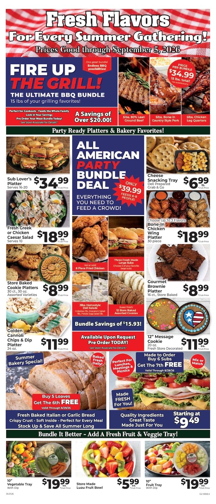Grand Union (12 S Main St & Norton Pl, Rutland, VT) Weekly Ad August 2 - 8, 2026