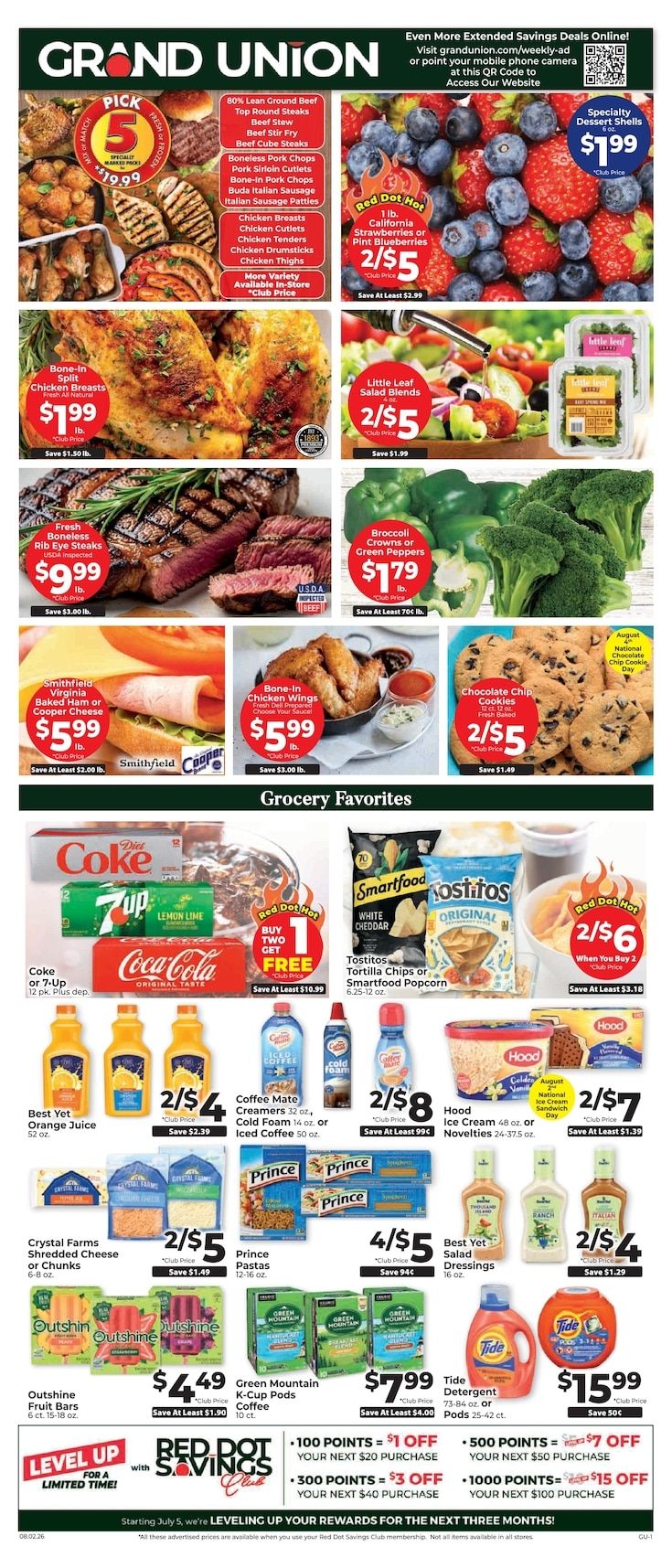 Grand Union (New York) Weekly Ad August 2 - 8, 2026
