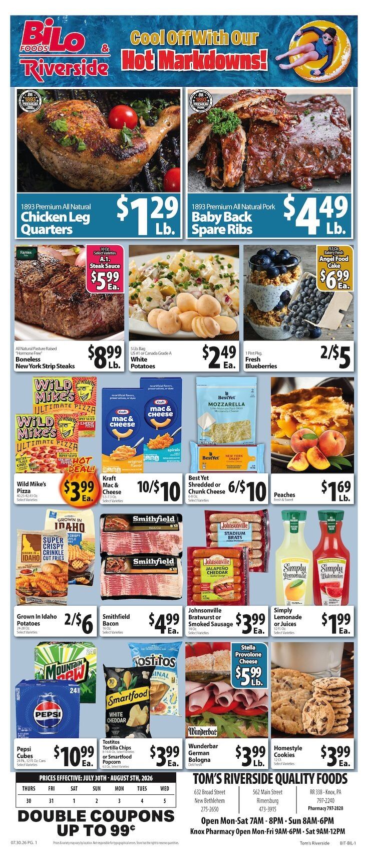 Tom's Riverside Weekly Ad July 30 - August 5, 2026