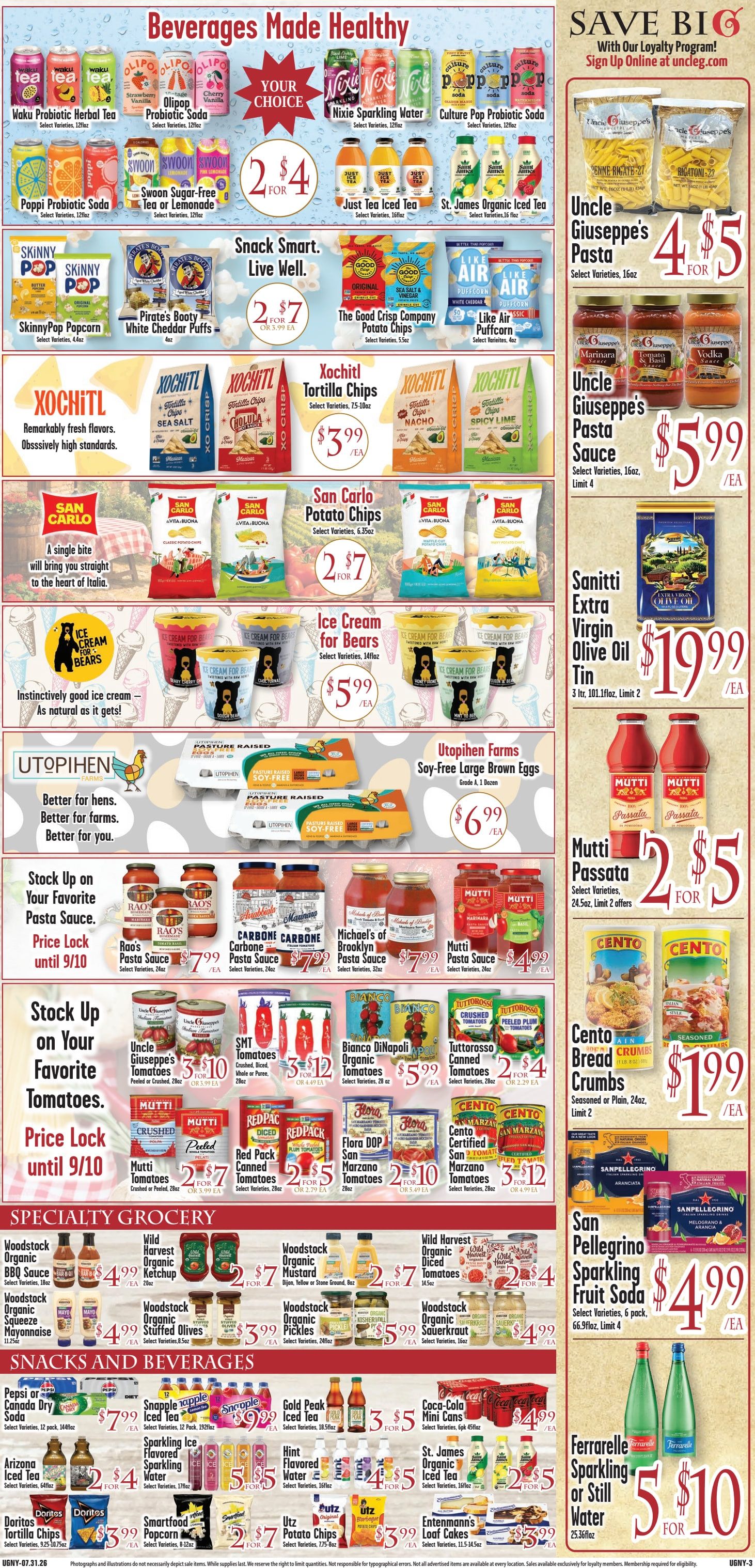 Uncle Giuseppe's Marketplace Weekly Ad July 31 - August 6, 2026