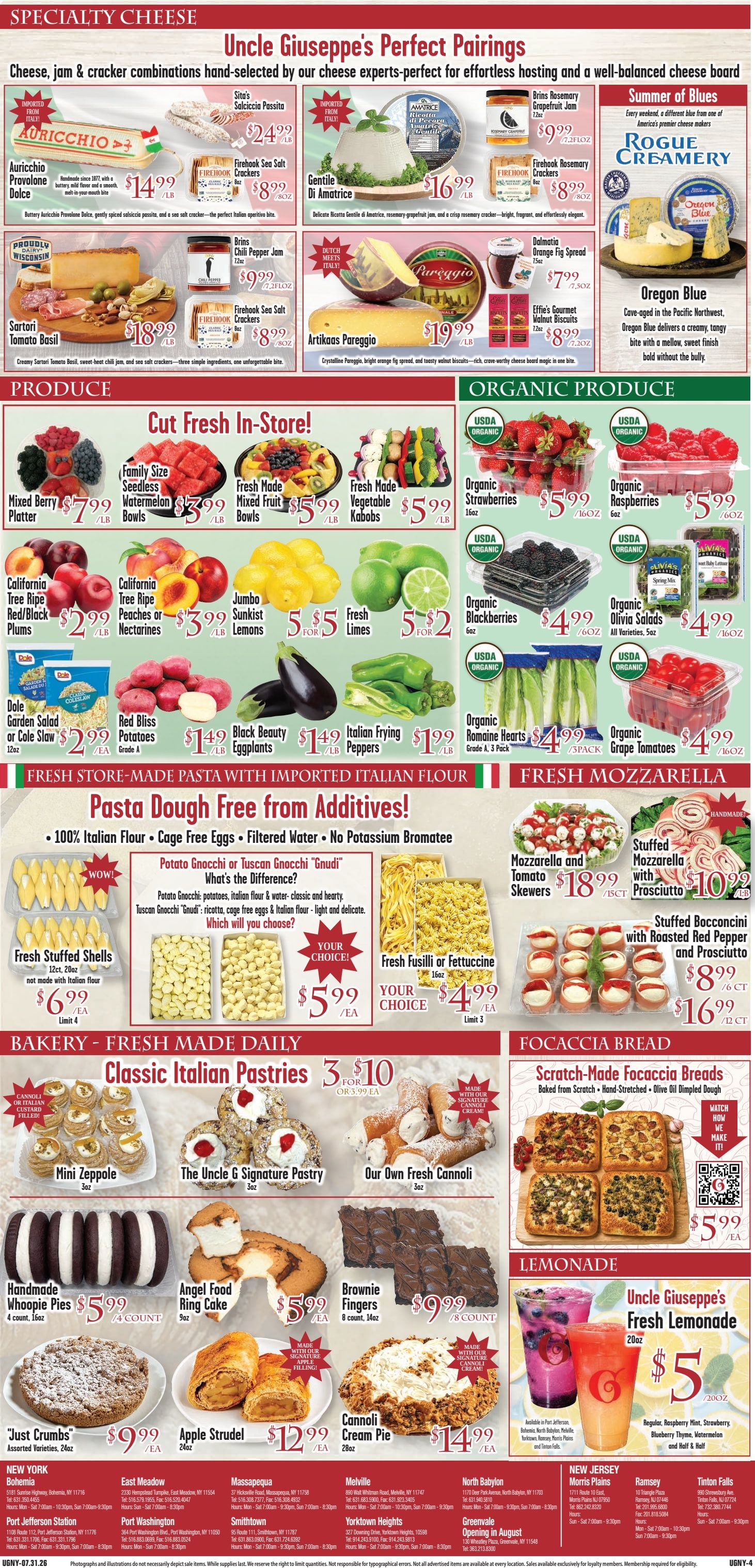 Uncle Giuseppe's Marketplace Weekly Ad July 31 - August 6, 2026