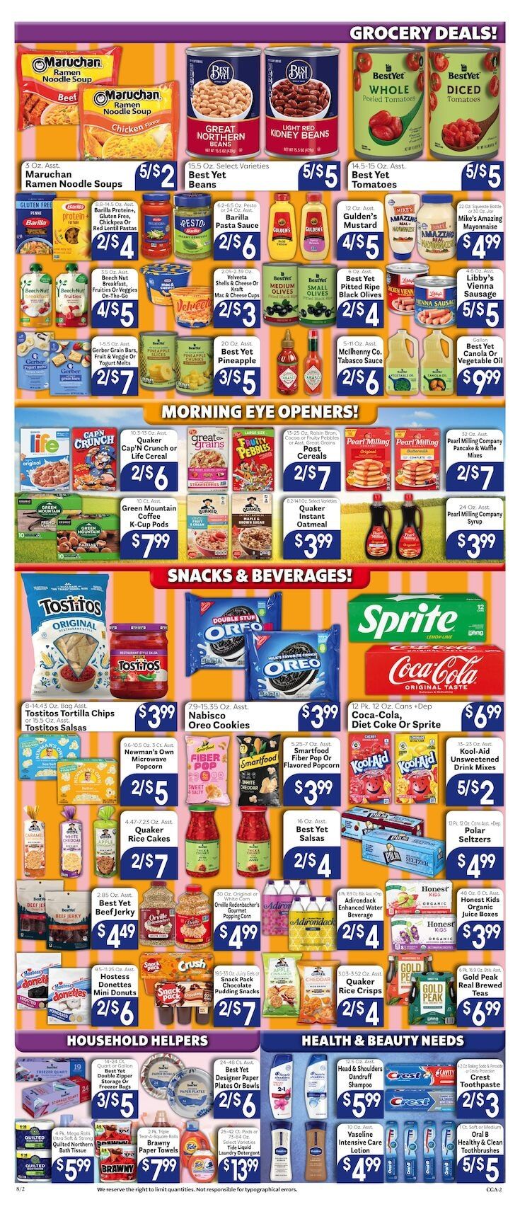 Valley Market and Jim's Great American Weekly Ad August 2 - 8, 2026