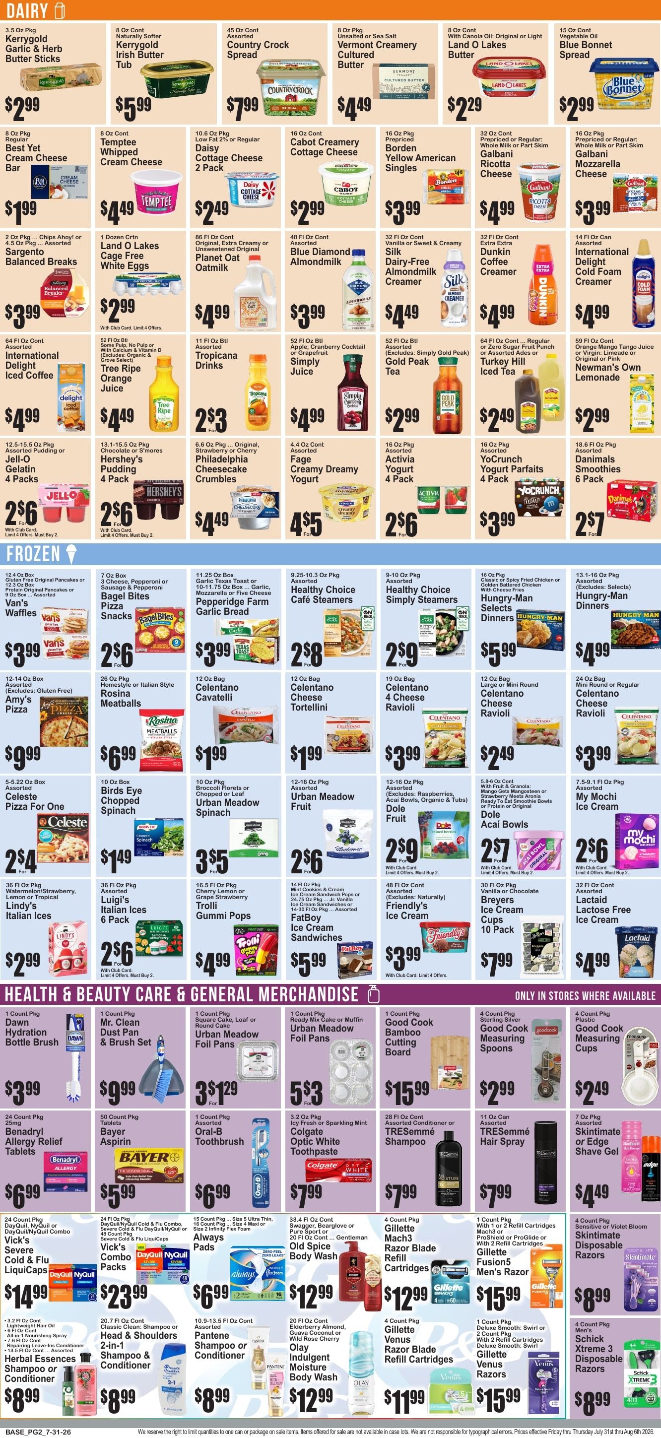 Market Fresh Supermarkets Weekly Ad July 31 - August 6, 2026