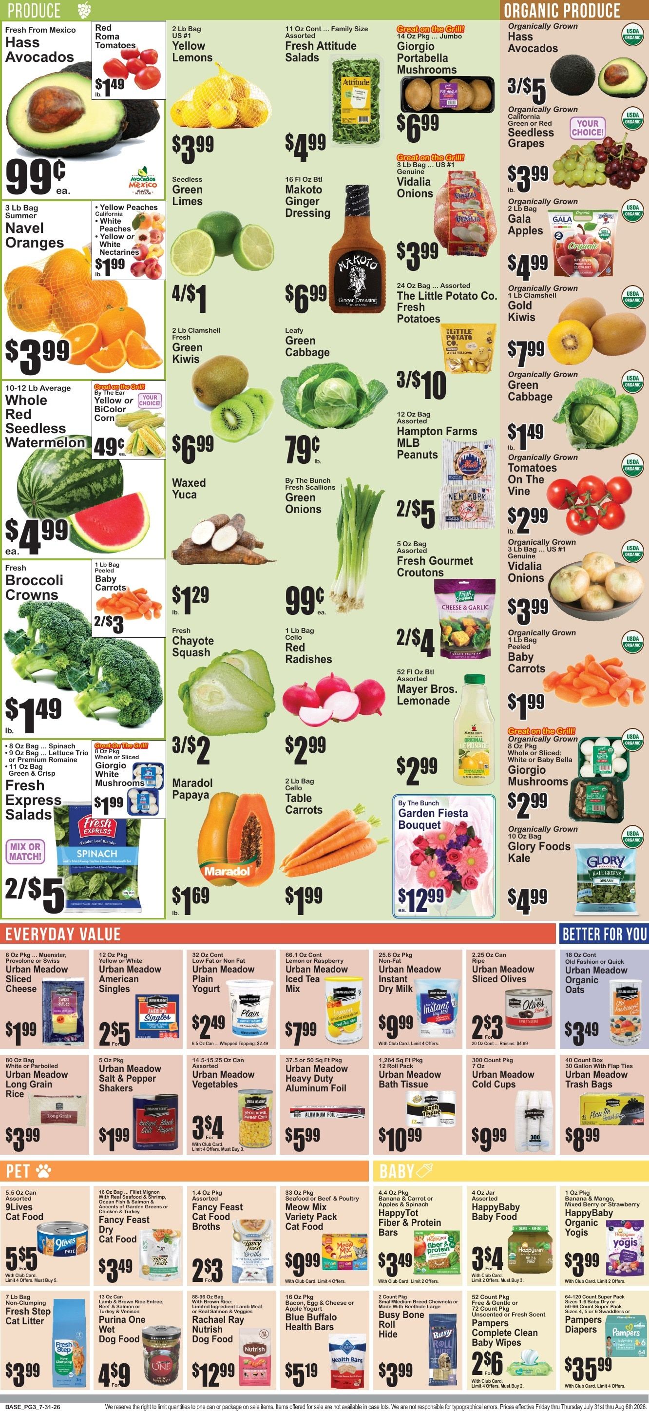 Market Fresh Supermarkets Weekly Ad July 31 - August 6, 2026