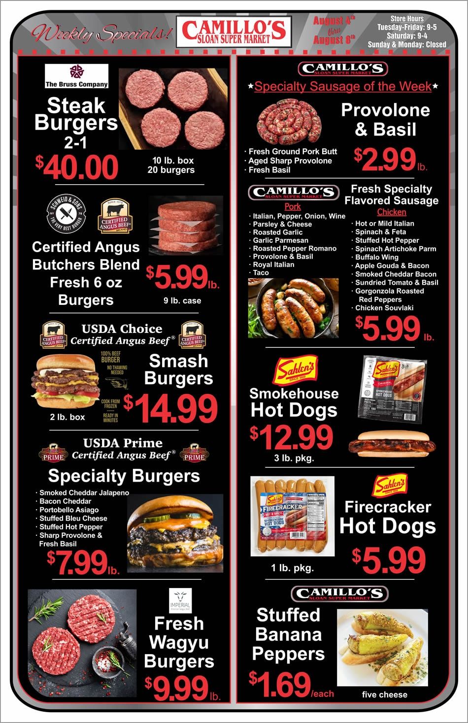 Sloan Super Market Weekly Ad August 2 - 8, 2026