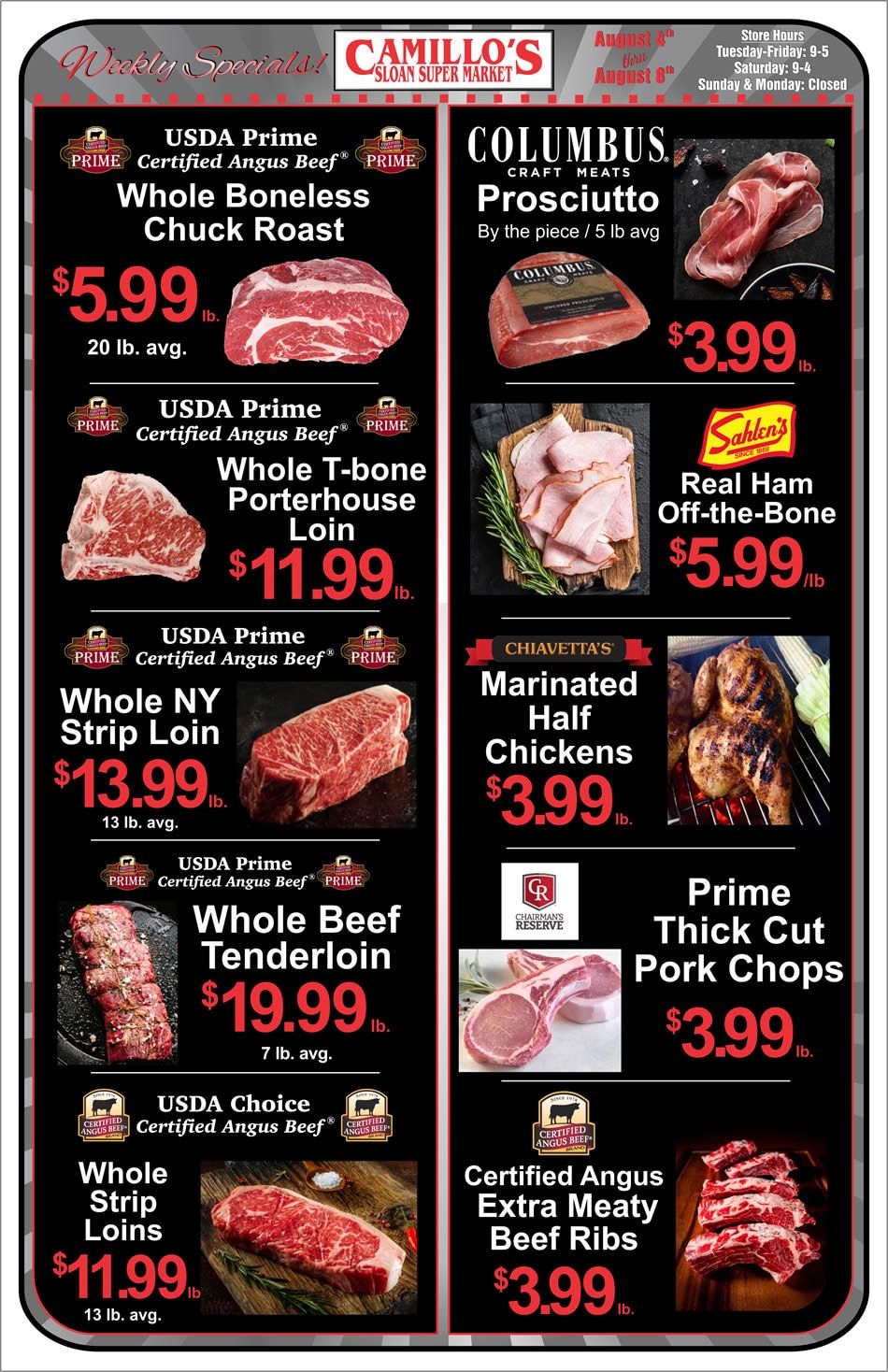 Sloan Super Market Weekly Ad August 2 - 8, 2026
