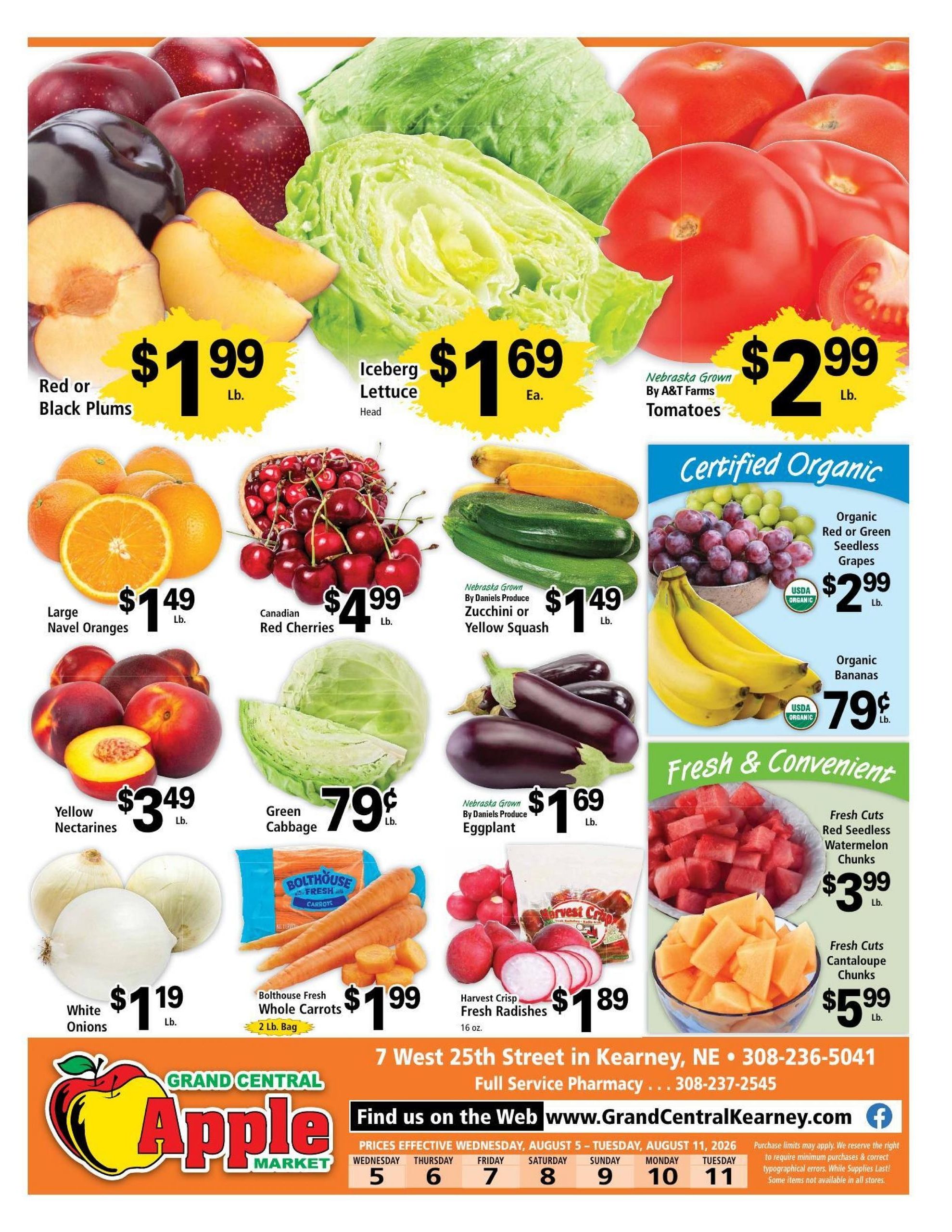 Grand Central Apple Market Weekly Ad August 5 - 11, 2026