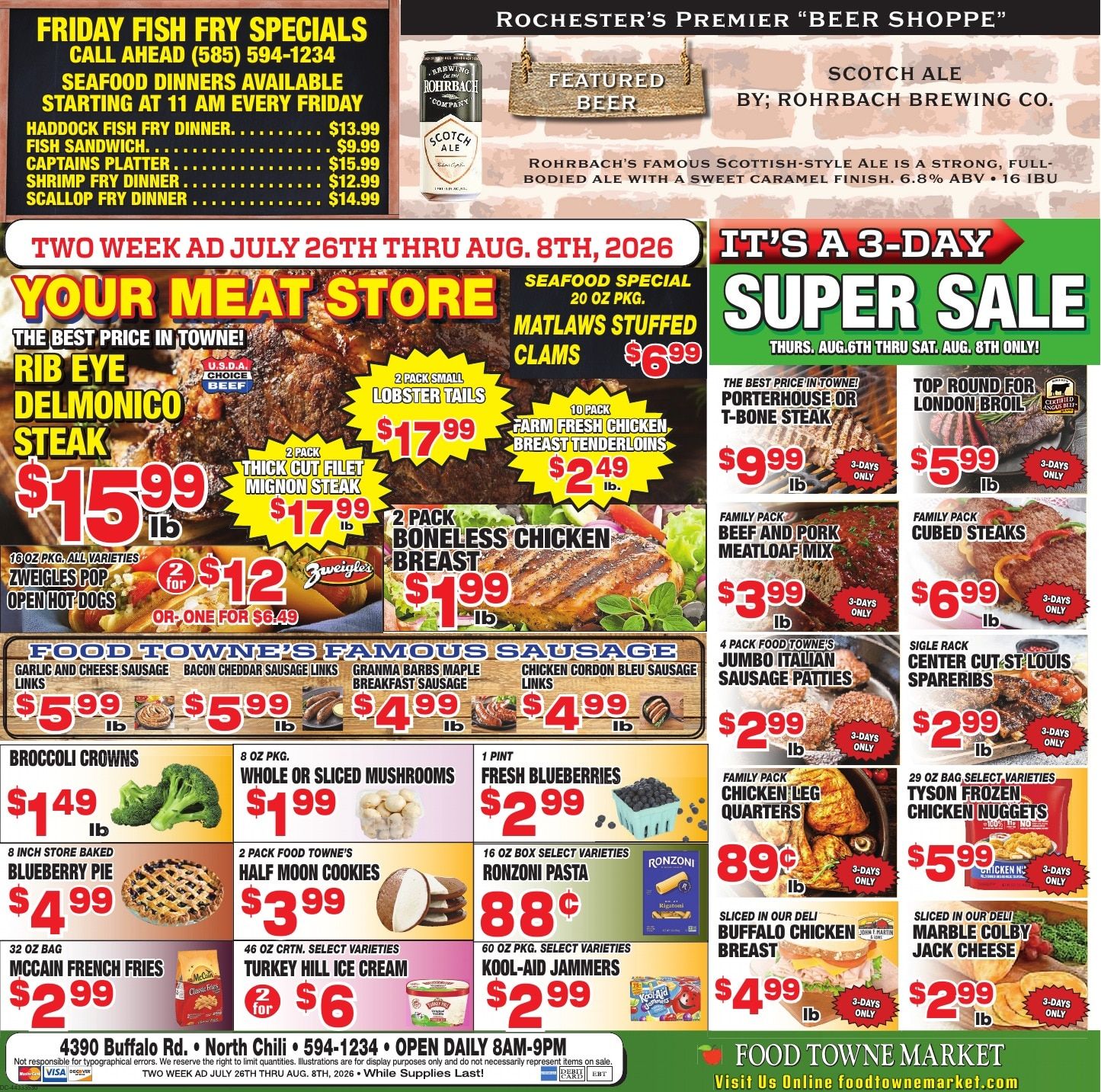 Food Towne Market Weekly Ad July 26 - August 8, 2026