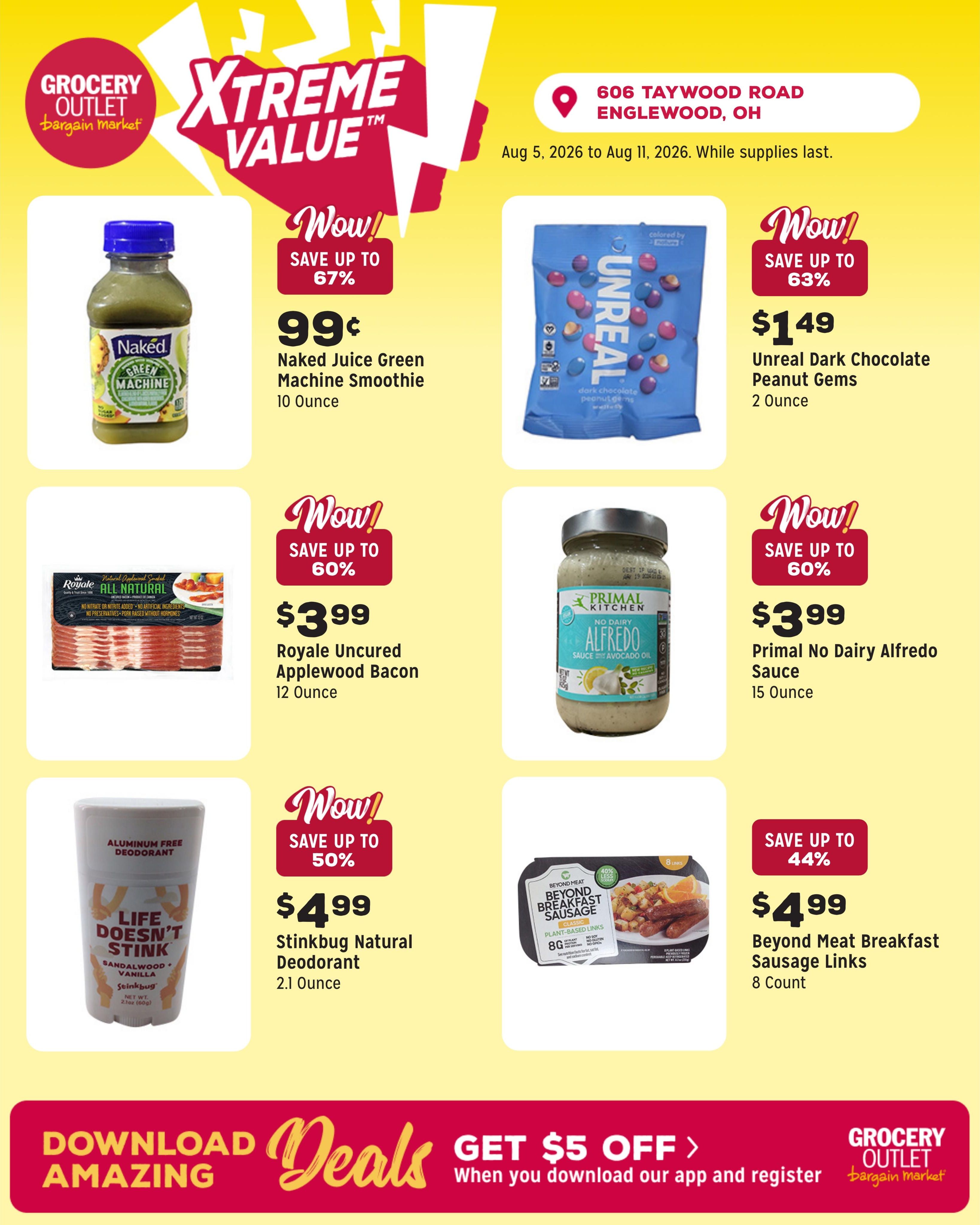Grocery Outlet (Dayton–Fairborn Area, OH) Weekly Ad August 5 - 11, 2026
