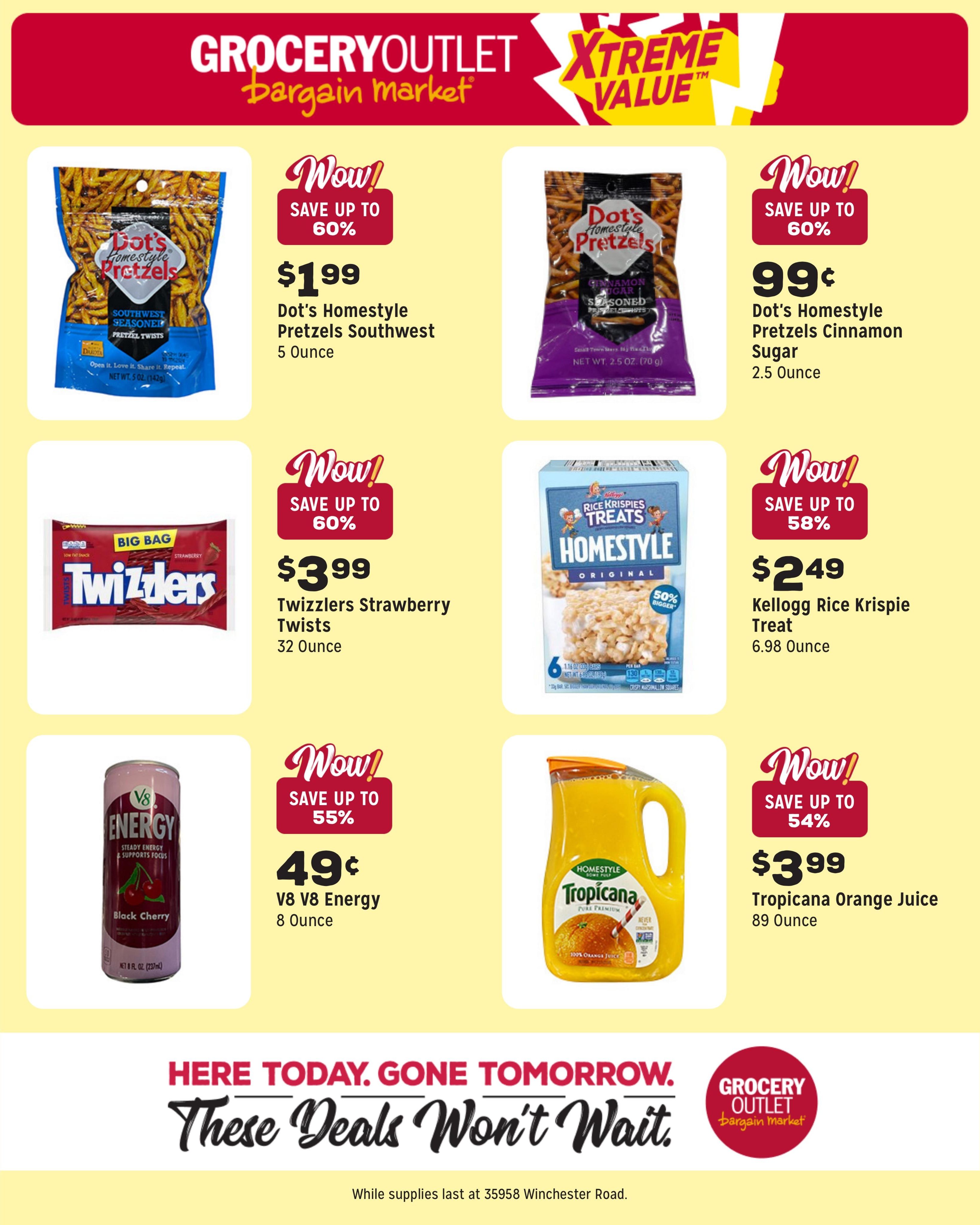 Grocery Outlet (Menifee Area, CA) Weekly Ad August 5 - 11, 2026