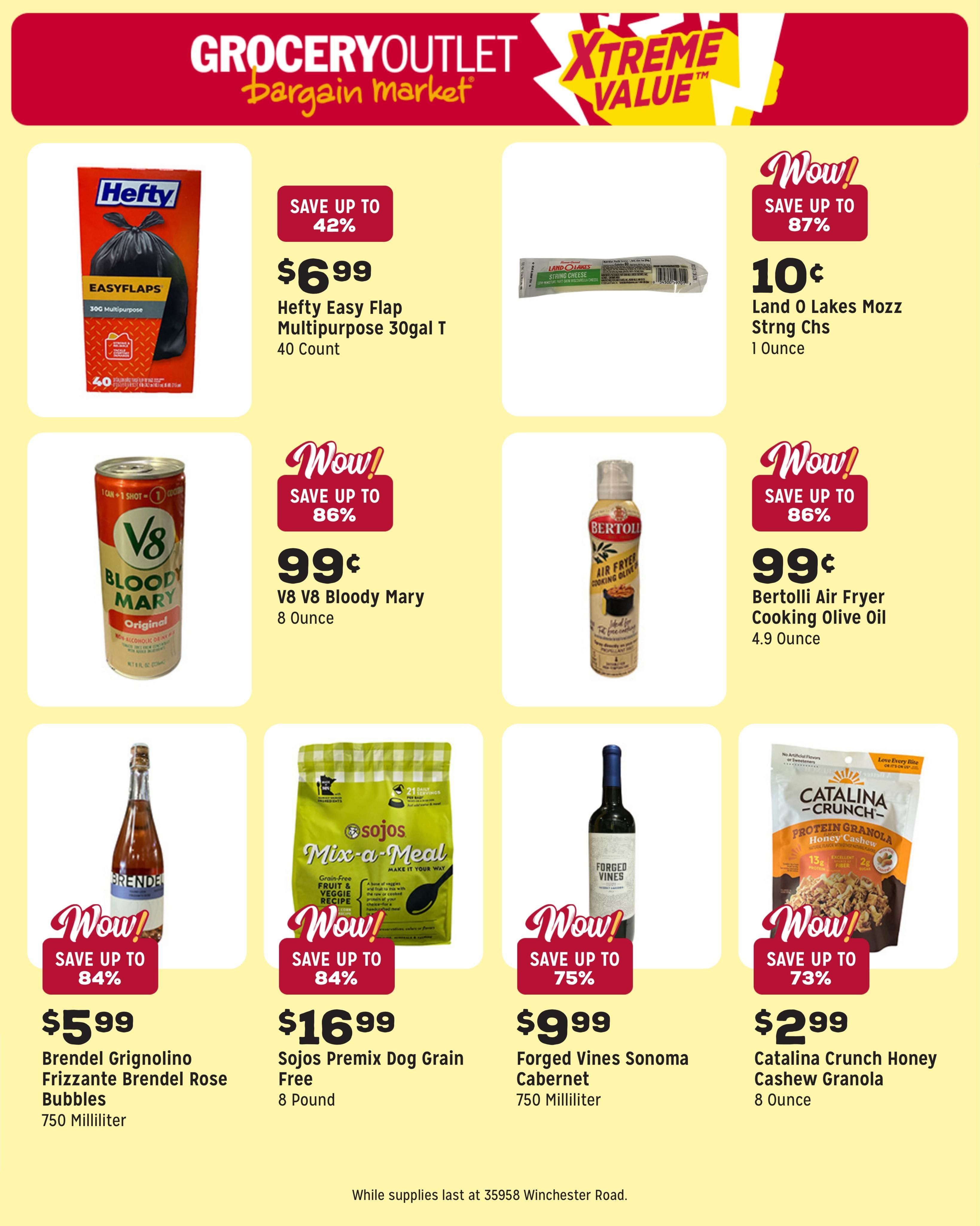 Grocery Outlet (Menifee Area, CA) Weekly Ad August 5 - 11, 2026