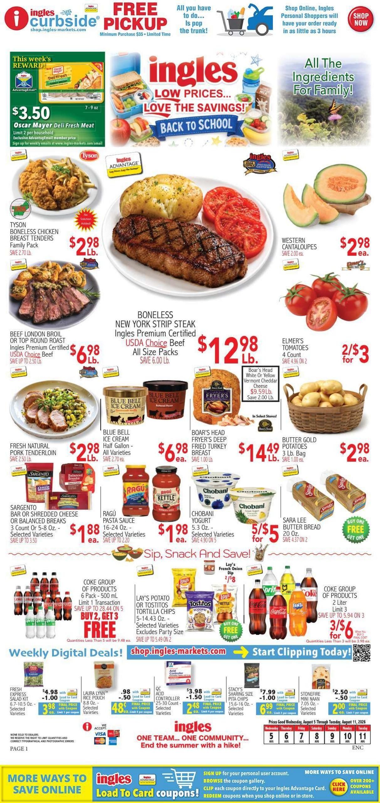 Ingles Markets Weekly Ad August 5 - 11, 2026