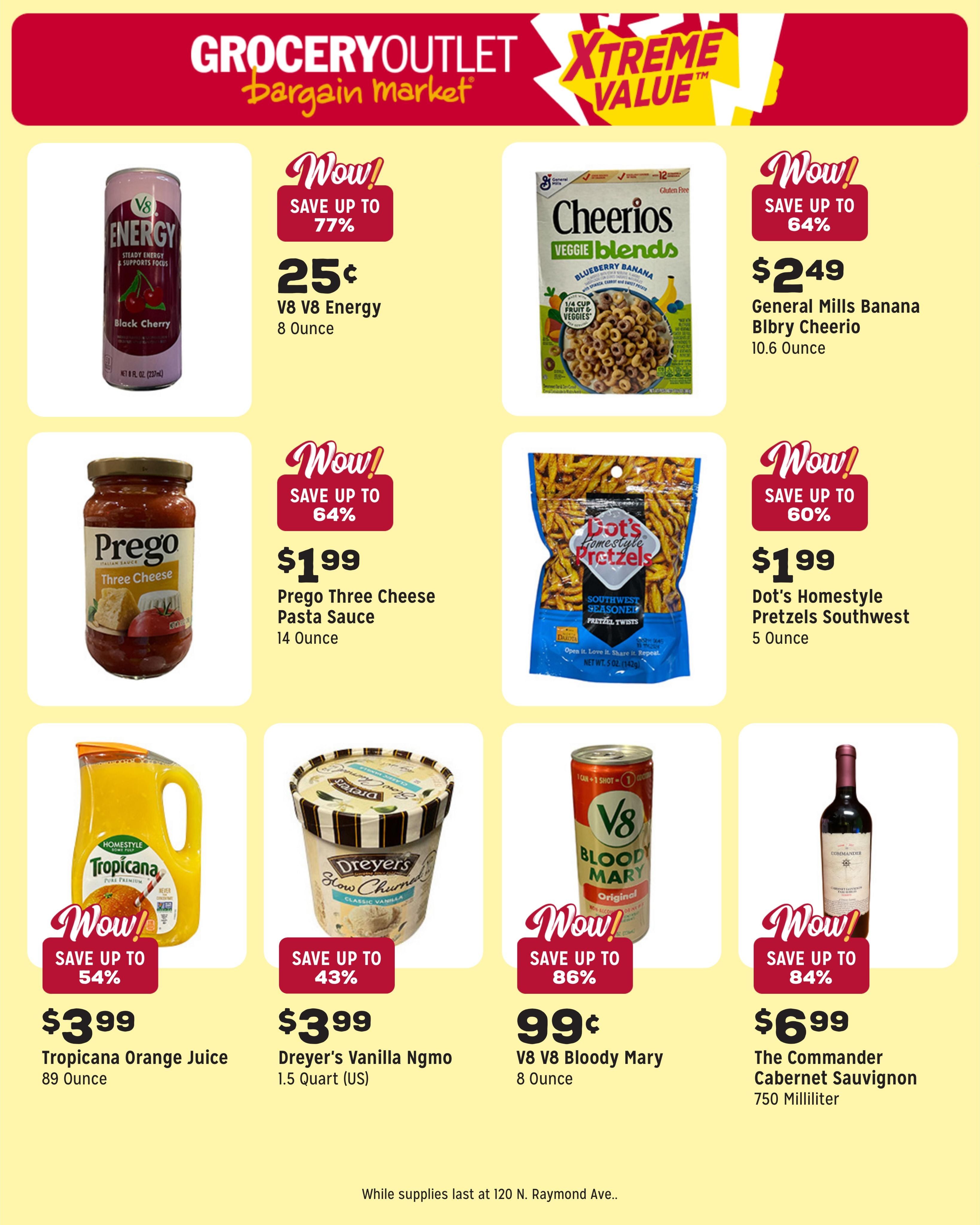 Grocery Outlet (Fullerton Area, CA) Weekly Ad August 5 - 11, 2026