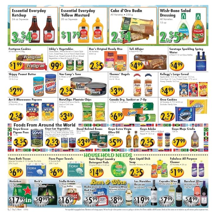 Ideal Food Basket (909 Normandy Drive, Miami Beach, FL) Weekly Ad August 5 - 11, 2026