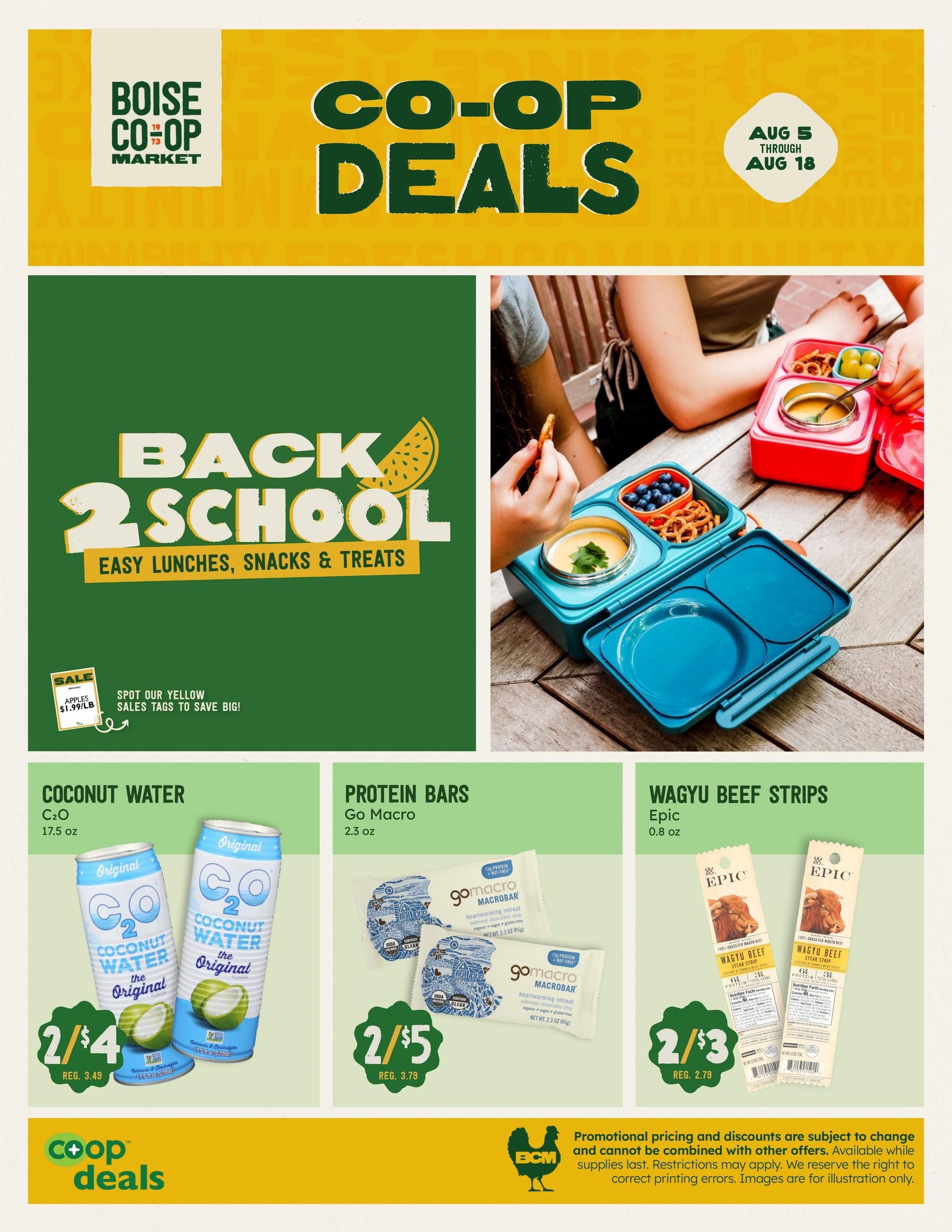 Boise Co-op (Meridian–Boise Area, ID) Weekly Ad August 5 - 18, 2026