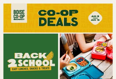 Boise Co-op (Meridian–Boise Area, ID) Weekly Ad August 5 - 18, 2026