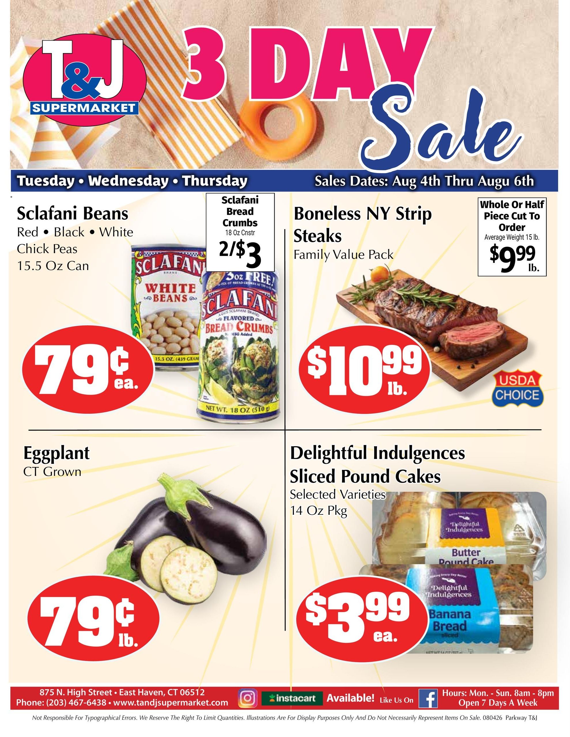 T&J Supermarket Weekly Ad July 31 - August 6, 2026