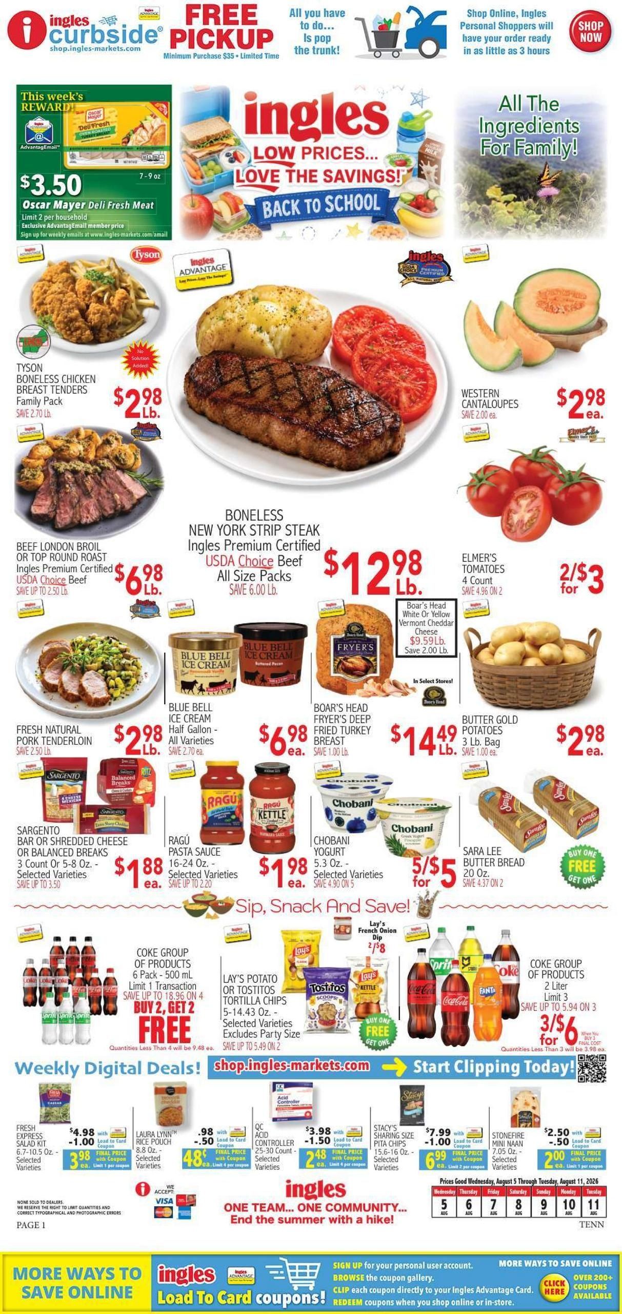 Ingles Markets Weekly Ad August 5 - 11, 2026