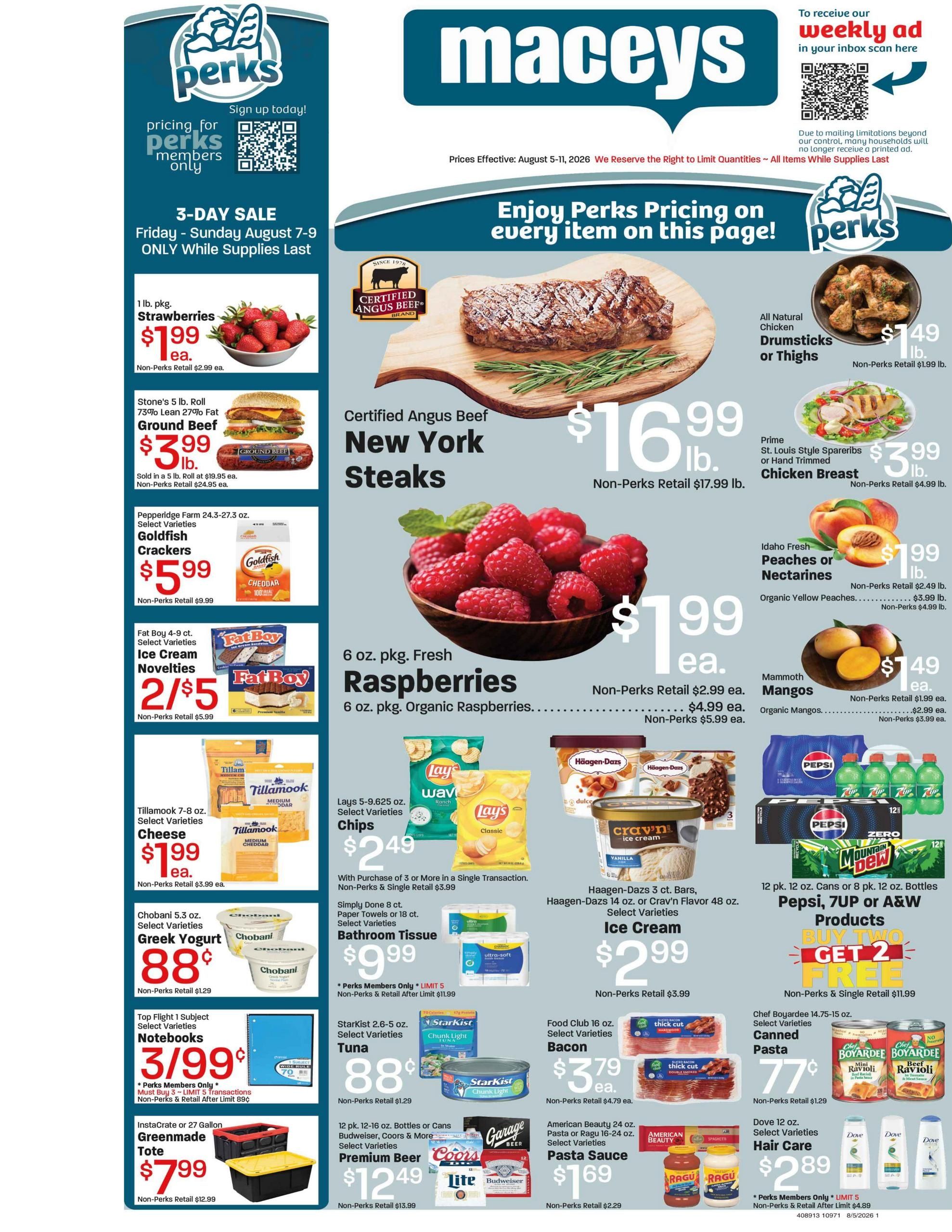 Maceys Weekly Ad August 5 - 11, 2026